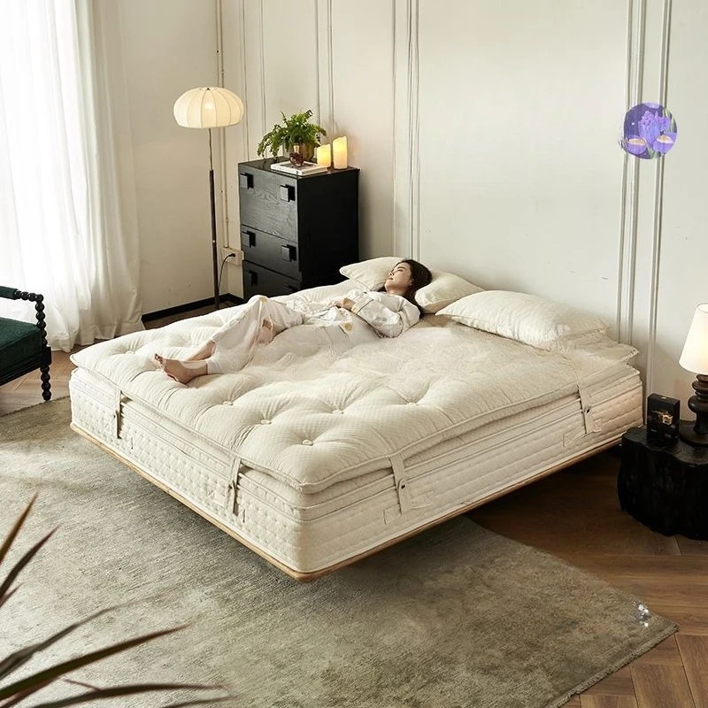 

Матрас Hecheng пружинный, полностью ручной работы, без клея, с наполнителем из шелковой шерсти и верблюжьего пуха, для главной спальни