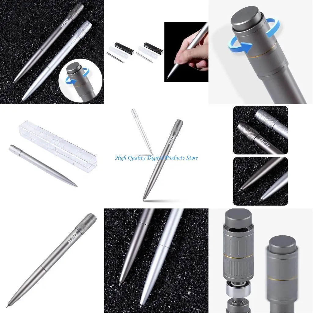 

U2JE Writable Spinning Pen Alloy Rotating Pen Funny Decompression Writing Pen