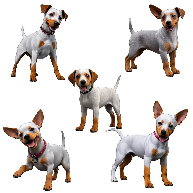 Three Ratels CG219 Short haired fox hunting meme dog wall sticker for home decoration