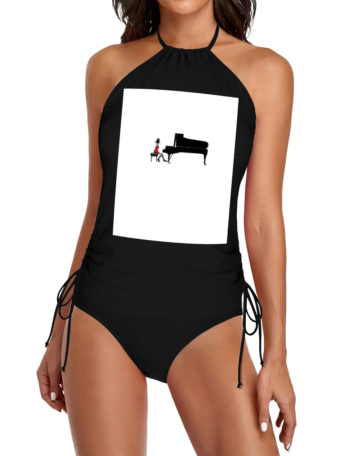 Yuja Wang Split Swimsuit Set купальник