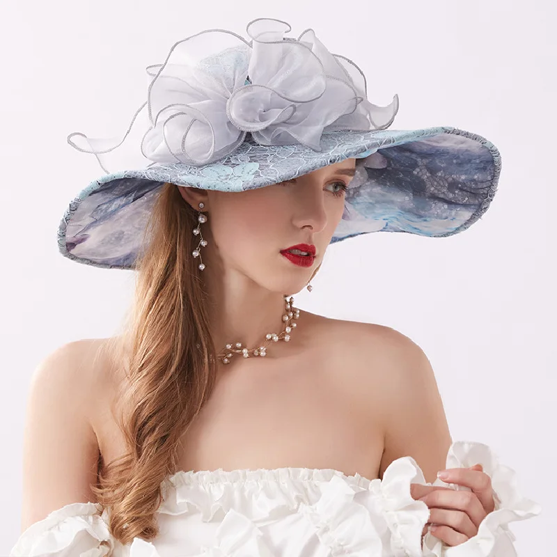 Sun Hat For Women Summernew Arrival Large Brim Uv Protection Sun Hat K-stylelace Flower Seaside Sun Protection Beach Hat
