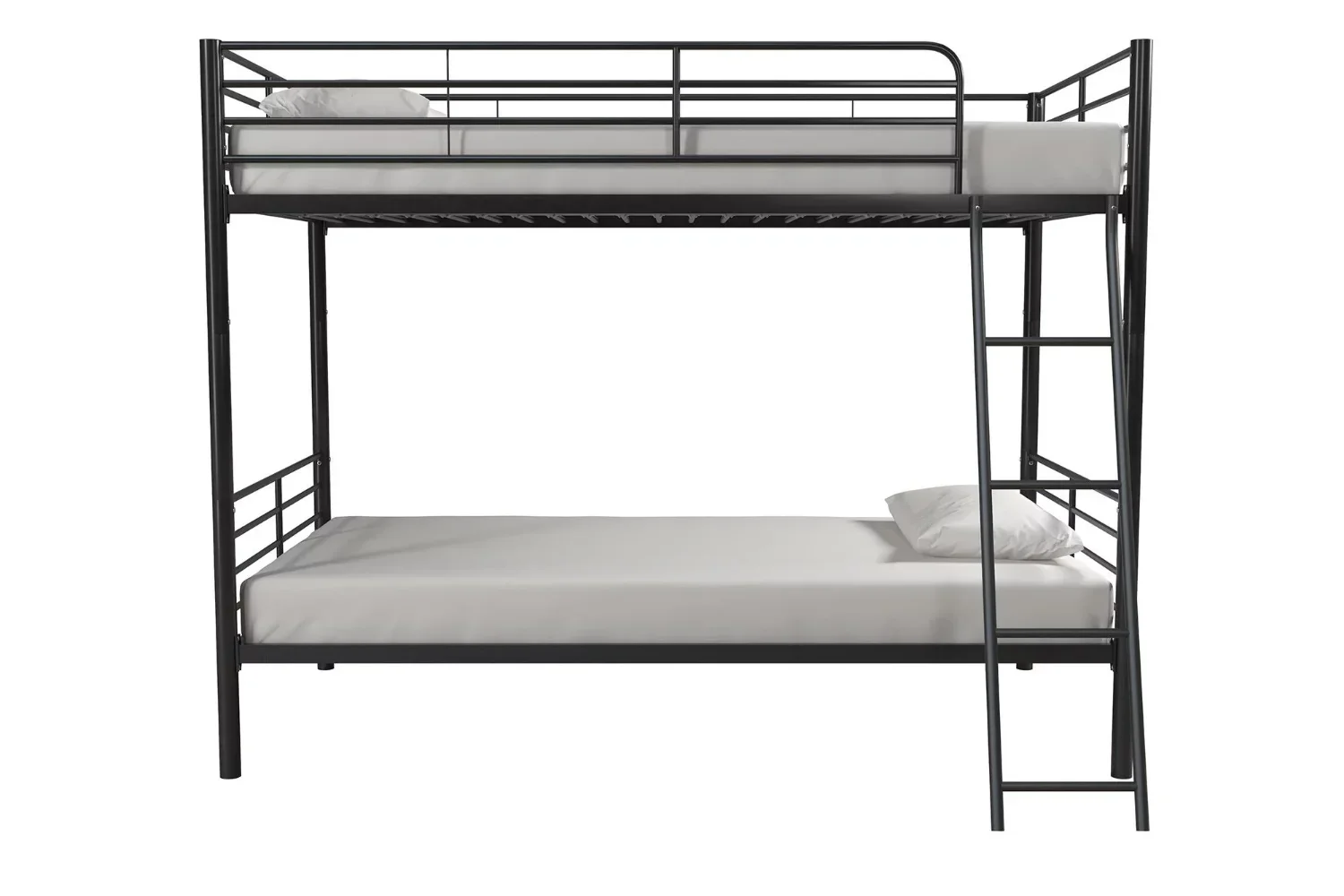 Mainstays Convertible  over  Metal Bunk Bed, Black twin bed frame  bedroom furniture