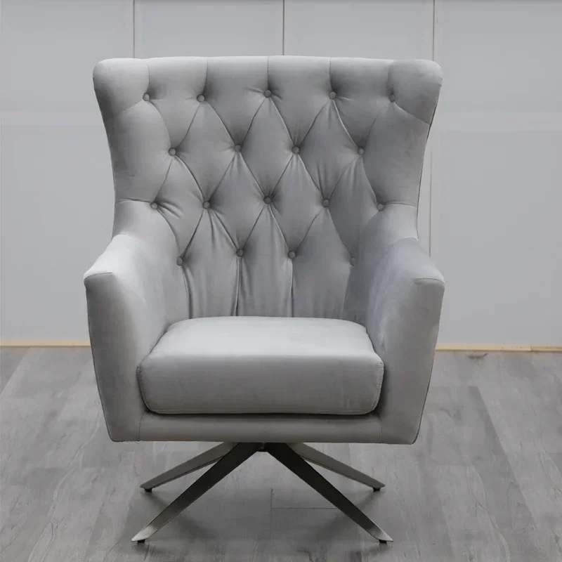 

--Home Furniture Modern Upholstery Fabric Living Room Leisure Single Sofa Velvet Chair Lounge Armchair