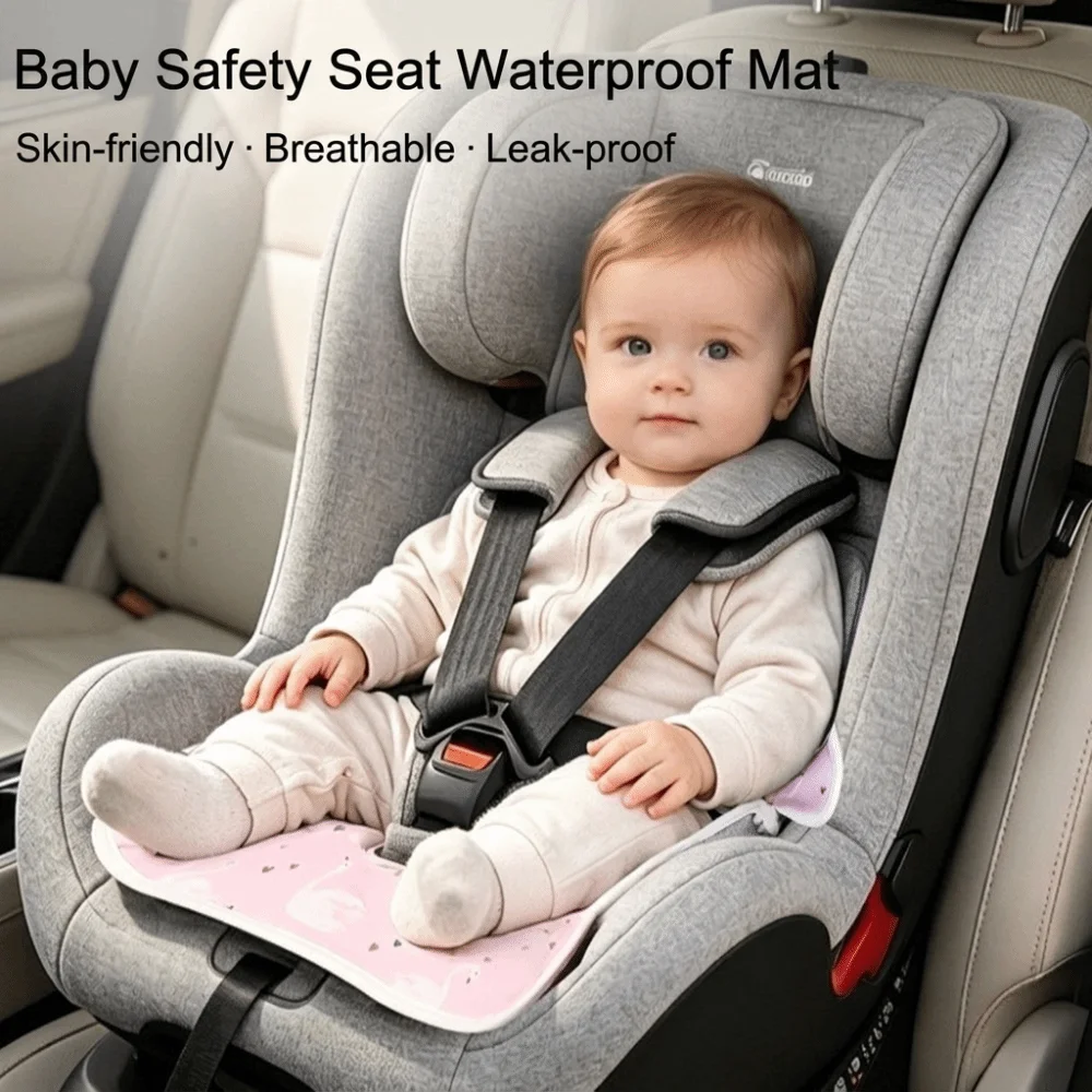 washable-baby-car-seat-liner-pad-universal-fit-with-harness-hole-stroller-cushion-waterproof-protective