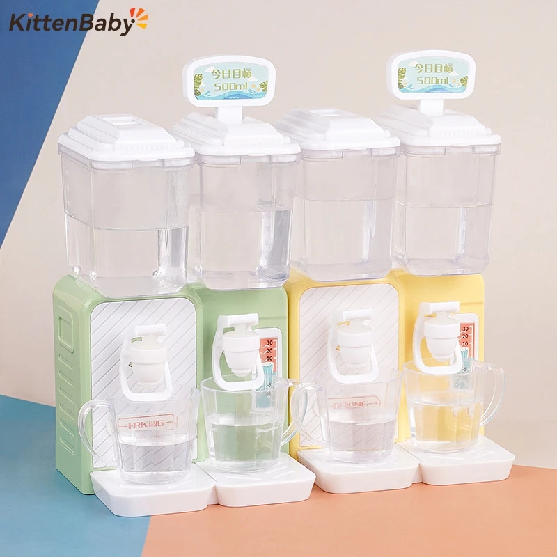 1 Set DIY Accessories Dollhouse Miniature Simulation Water Dispenser Water Cooler Model For Living Room Kitchen Decoration