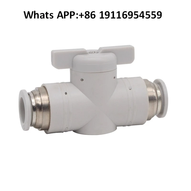 2pcs  Pneumatic 4 6 8 10 12 14 16 Quick connector Trachea hand valve Switch valve Two-position two-way