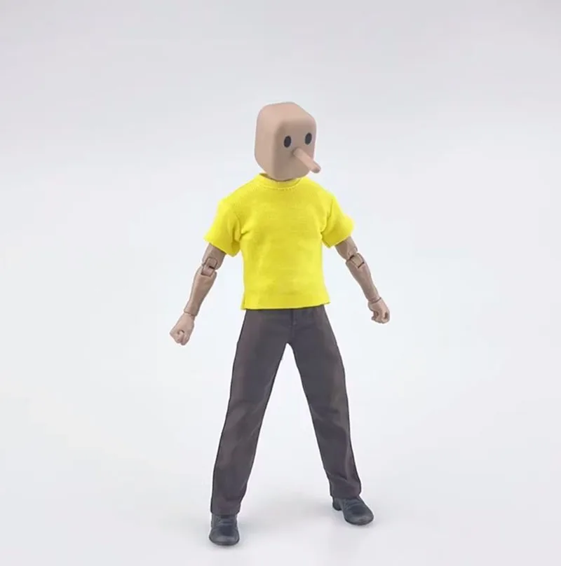 CCN1207 1/12 남성 군인 패션 티셔츠 반팔 솔리드 컬러 탑 액세서리 장난감 맞는 6 인치 액션 피규어 바디 장식