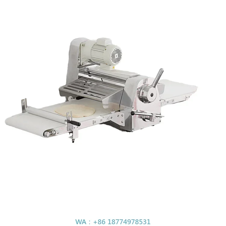 Pizza Factory Price for Small Businesses Commercial  Table-Top Dough Sheeter Machine Electric Croissant/Bread/Bakery