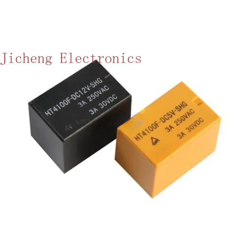 

10PCS Relay HTV HT4100F-DC12V-SHG 3A 250V 6 pins, one set conversion/normally open