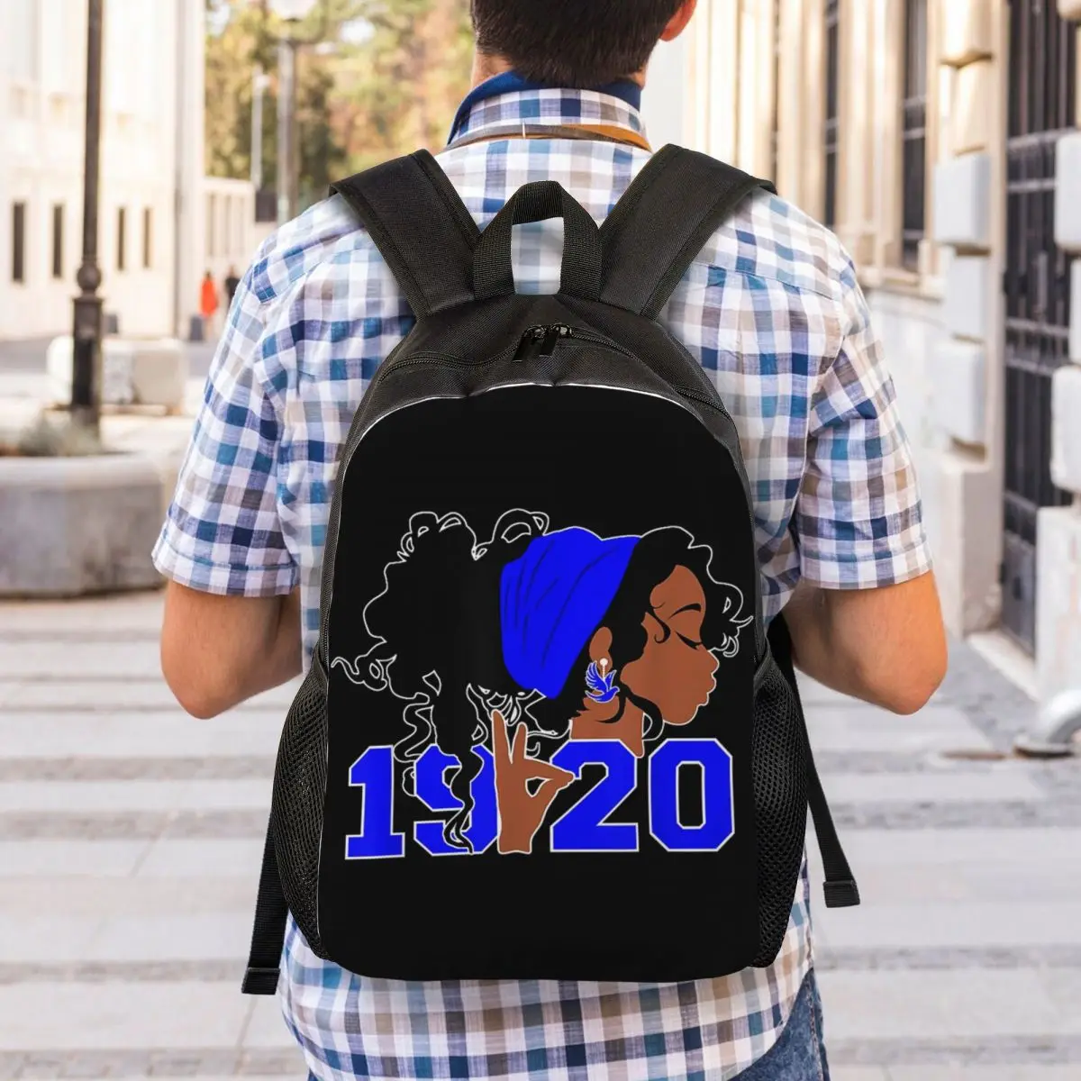 Zeta Phi Beta mochilas con estampado 3D para niñas y niños, bolsas de viaje escolares para hombres y mujeres, bolsa de libros para computadora portátil de 15 pulgadas