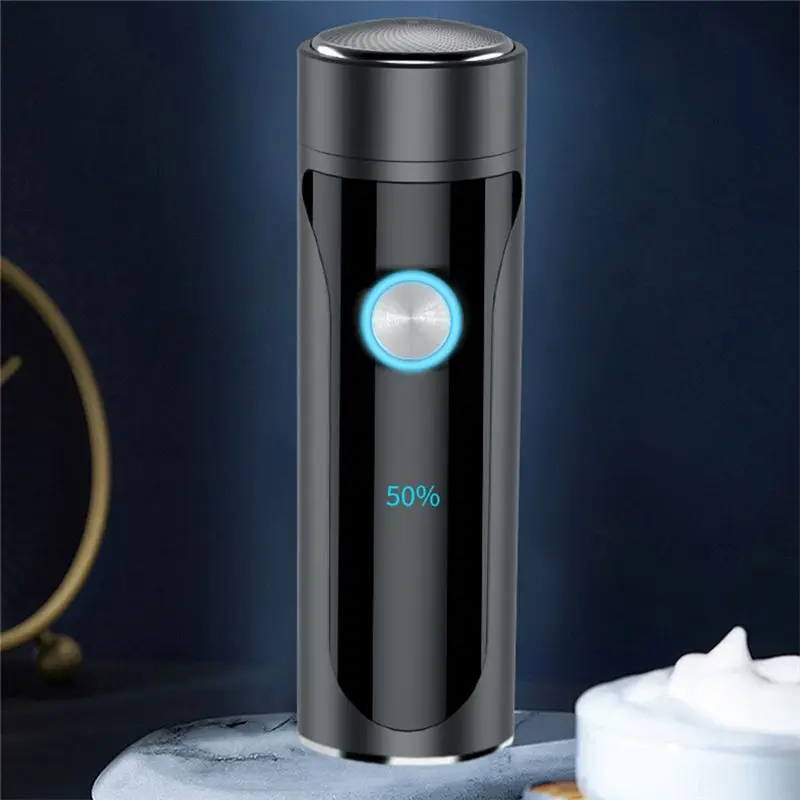 (A75U) Electric Shavers Beard Head Shaving Waterproof Rechargeable Blade Shaving Machine for Men Husband Black