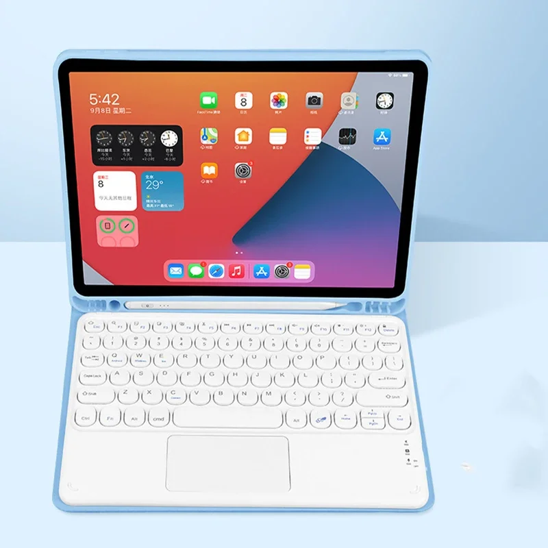 Чехол для клавиатуры Apple ipad Pro 11 Air 4 5 10,9, испанский, португальский, корейский, русский, французский, арабский, AZERTY, магнитный чехол для клавиатуры