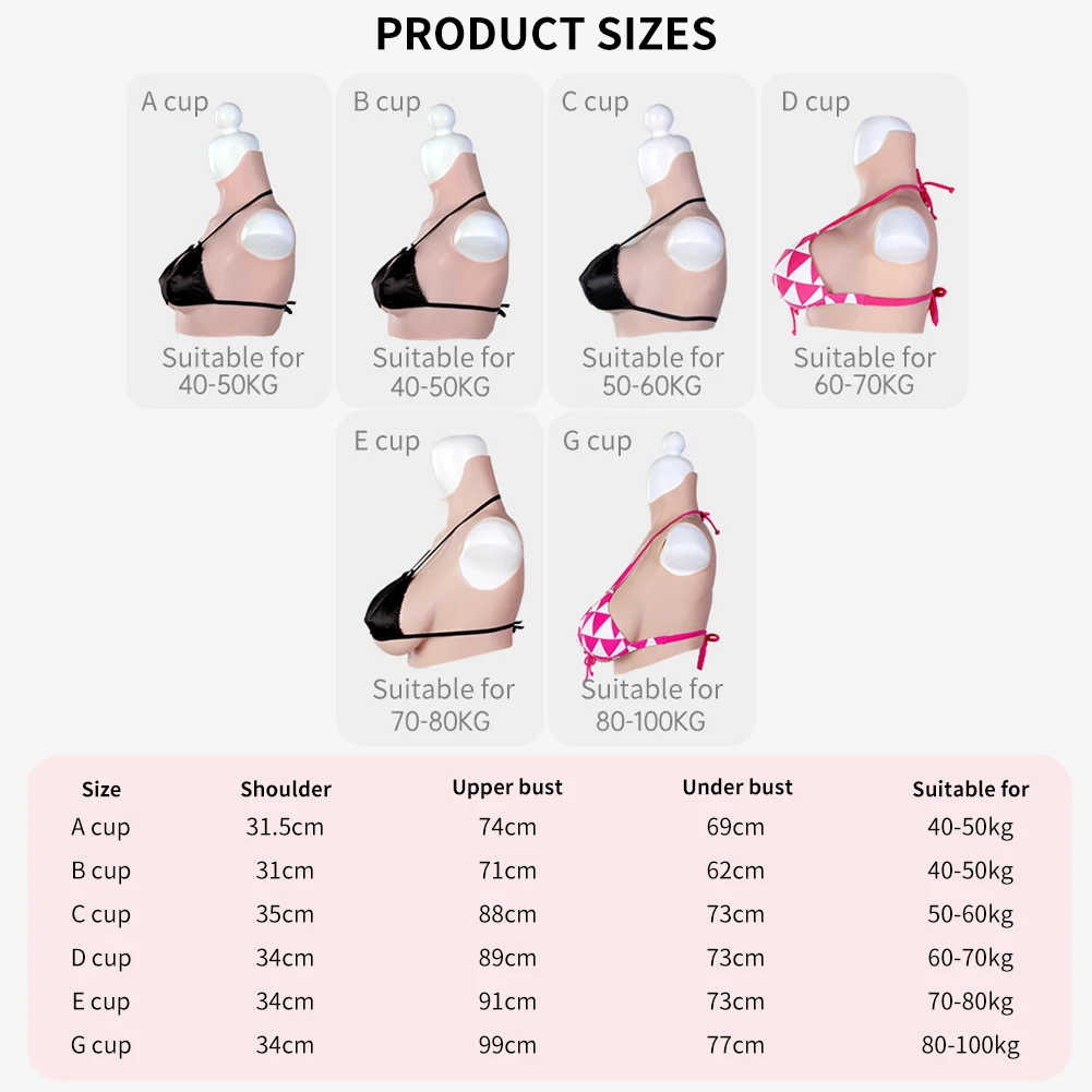 Eyung Women Type Breast Plate Fake Boobs Artificial Zero Two Cosplay Costume Silicone Breast Forms Sissy Silikon Silicone Form