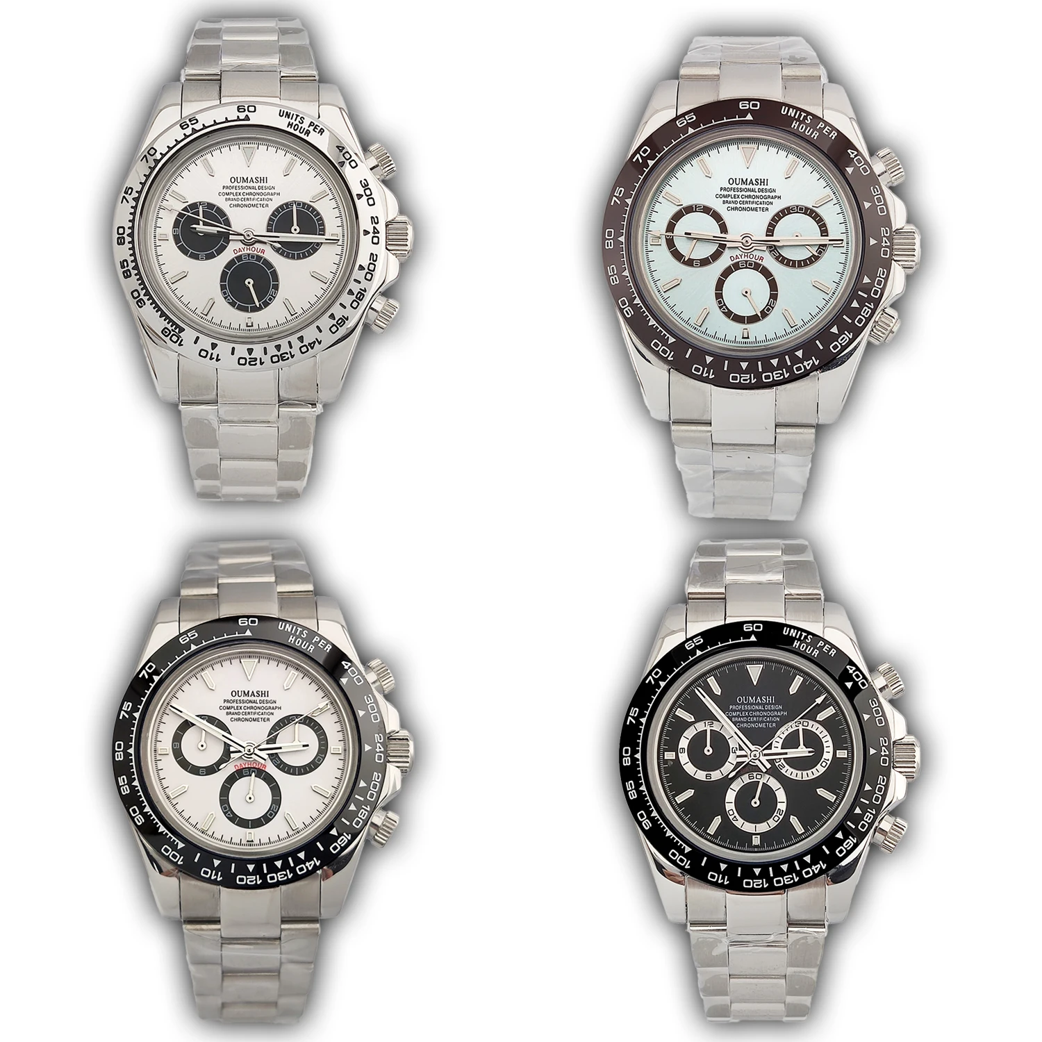 ساعات فاخرة للرجال ساعة كرونوغراف أوتوماتيكية مضيئة موضة الأعمال مقاوم للماء للتخصيص 4613 حركة 4130 ساعة