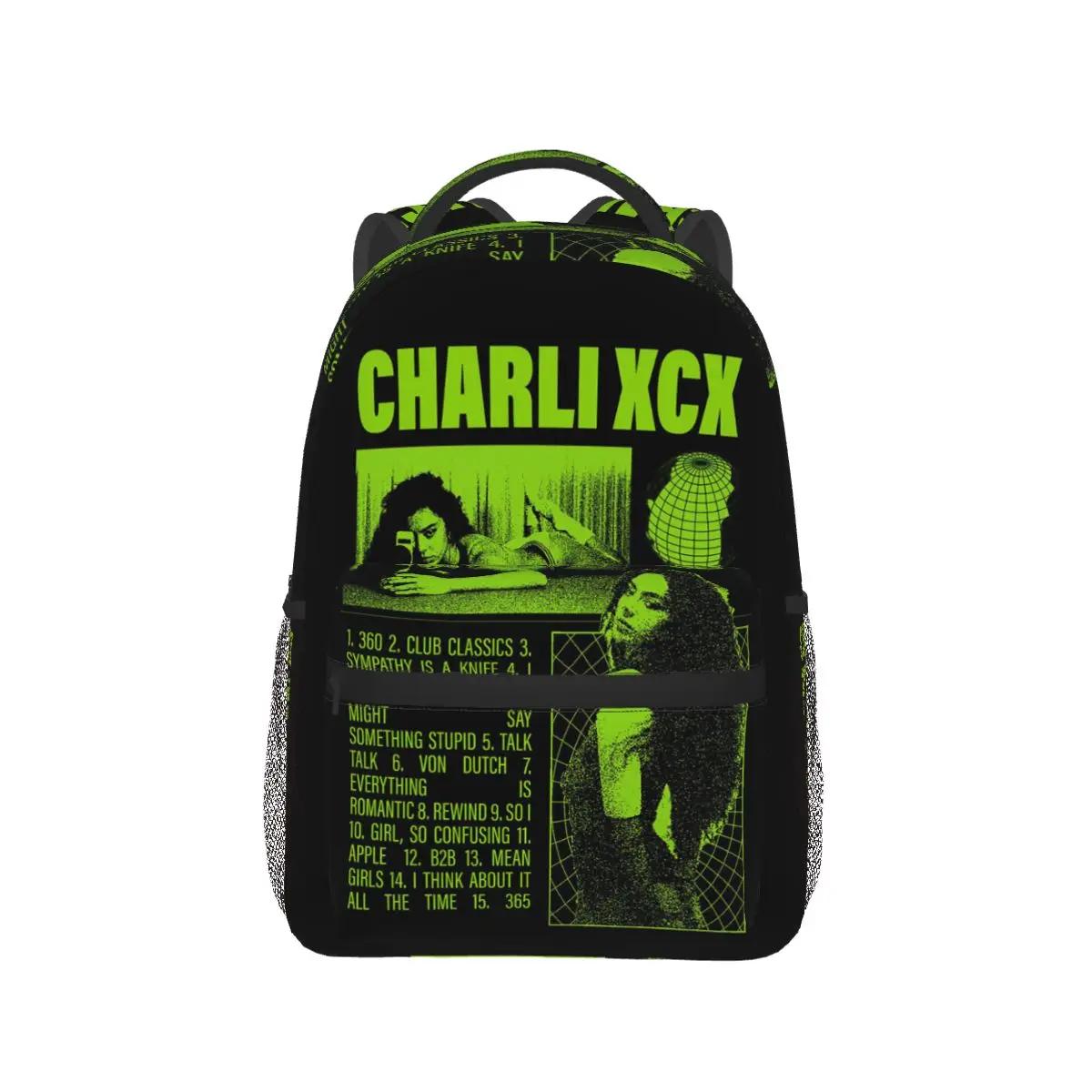 

Cult Classic Charli Xcx Tour Brat Album Backpack Hot Sale Daypack Large Capacity BookBag School Bag Shoulder Bags for Men Women