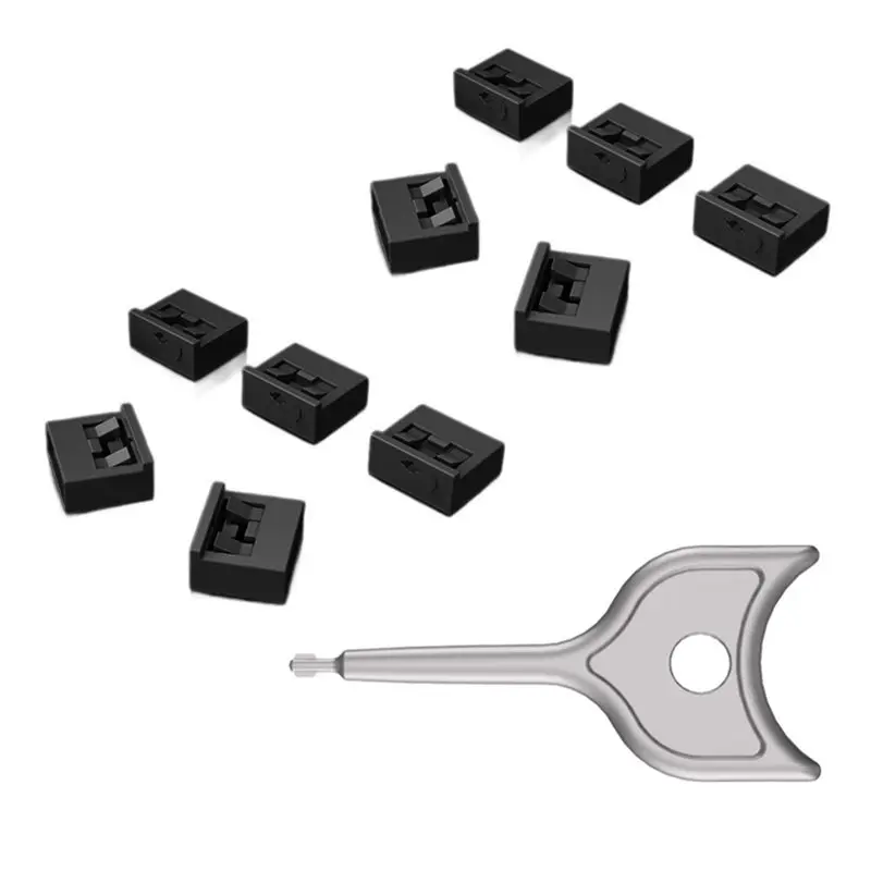 

24-часовая доставка, крышка USB-порта, защита порта USB A, пылезащитная заглушка, 10 шт., блокатор USB-порта, повышает безопасность данных для компьютеров, заметок