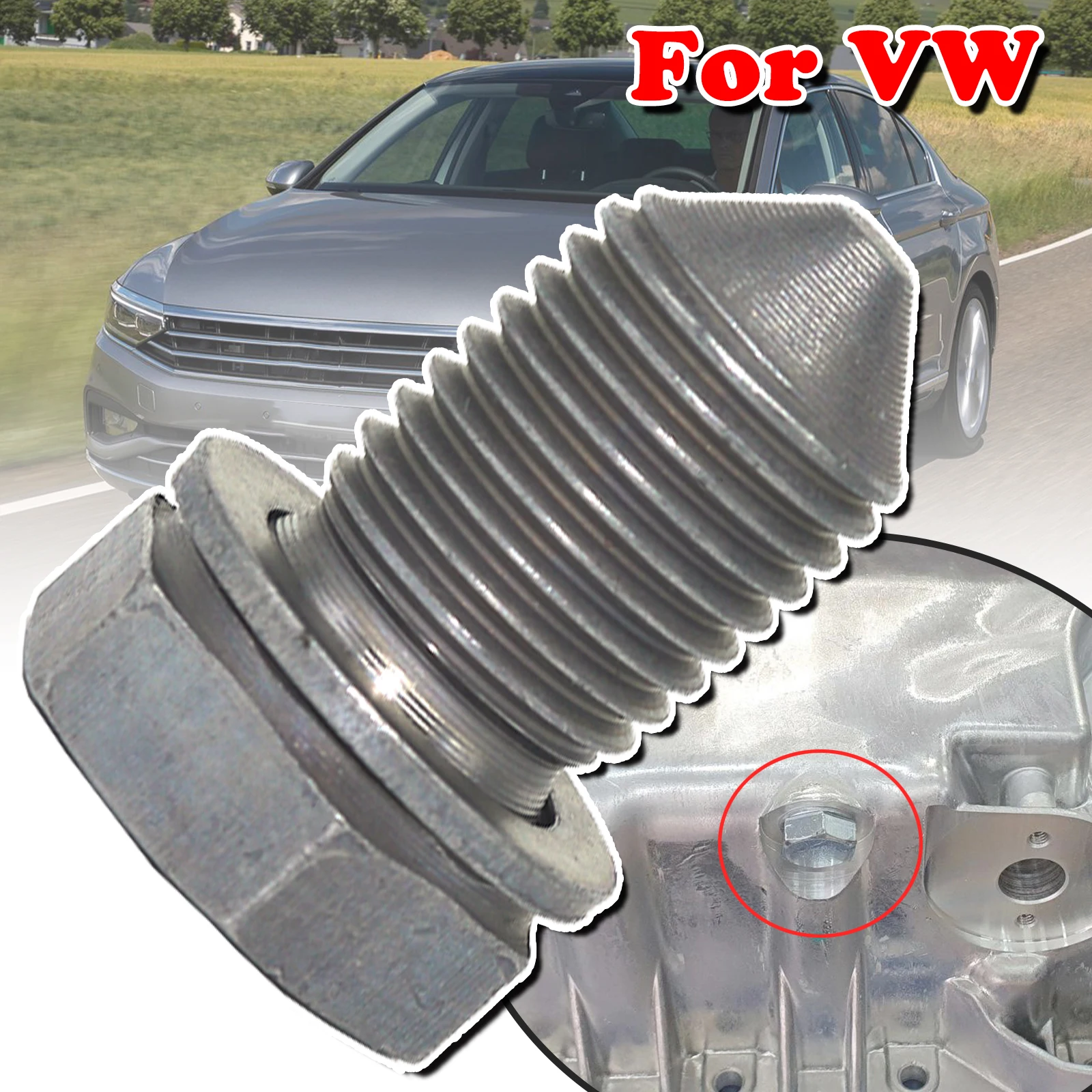 

M14x1.5x22 Engine Oil Sump Pan Plug Drain Seal Washer Screw Thread N90813201 For VW Golf MK4 Polo Passat Transporter T4 T5 T6