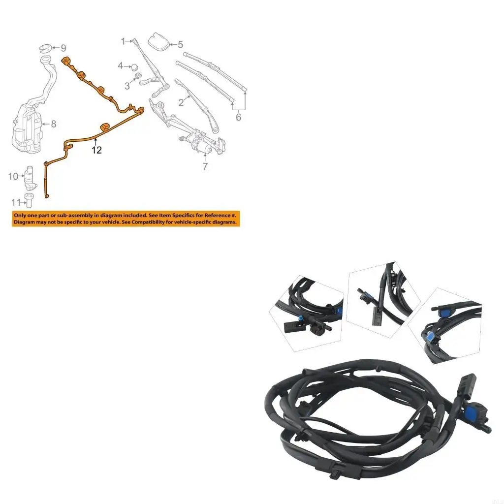 

Front Windshield Washer Nozzle Assembly Heated Washer Nozzle Assembly for W176 C117 W117 Auto Accessories A1768600192