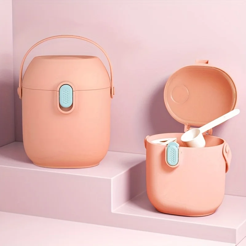 موزع تركيبة للأطفال - حاوية محمولة ذات سعة كبيرة ومقاومة للرطوبة للوجبات الخفيفة وتخزين الطعام مع غطاء قفل