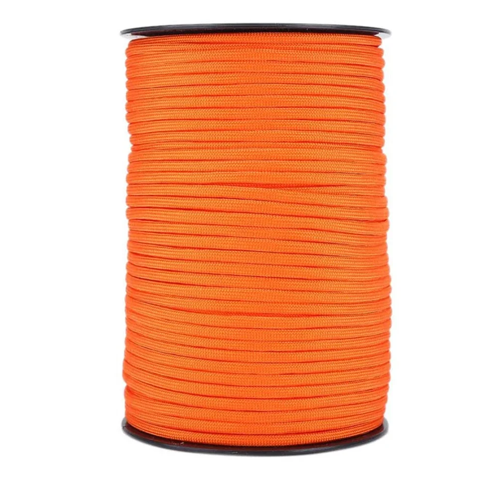 100M outdoor 4 mm 7 core 100meters paracord Rope 4mm Outdoor Polyester Parachute Cord Camping Survival Umbrella Tent Bundle