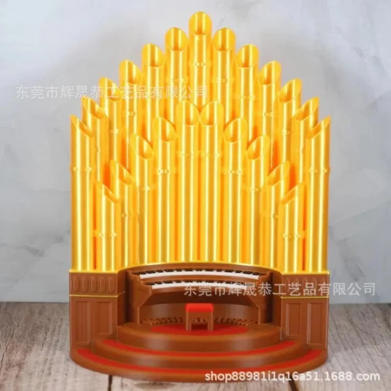 Creative Pipe Organ Pen Pencil Holder Funny Pipe Organ Tabletop Ornament 3D Printe Pipe Pen Organizer For Home Office Gift