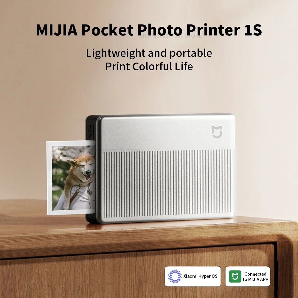 Xiaomi Mijia ポケットフォトプリンター 1S 写真印刷複数色ポケット