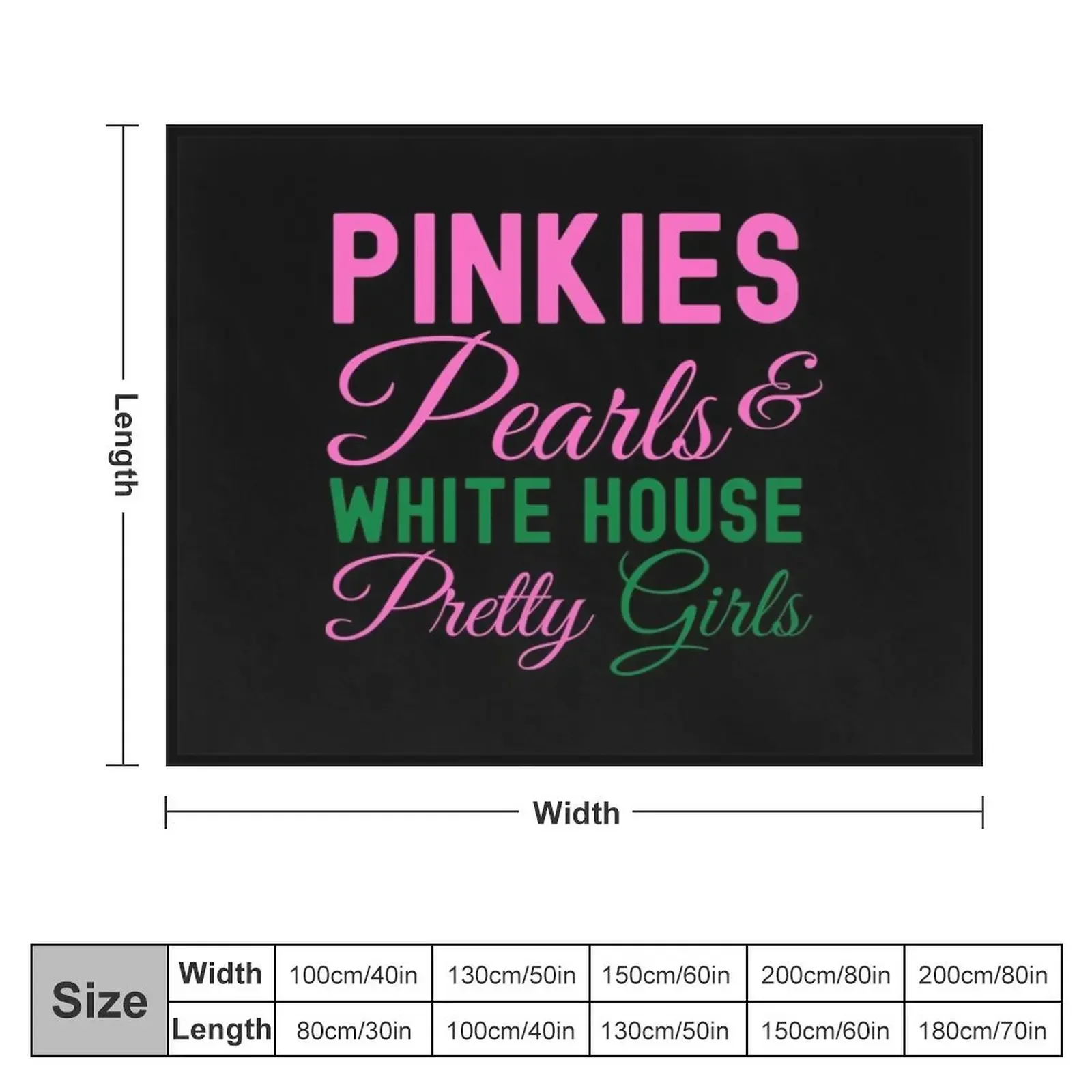 Pinkies Pearls White House Pretty Girls Kamala Harris Aka Throw Blanket Quilt for babies Polar Blankets