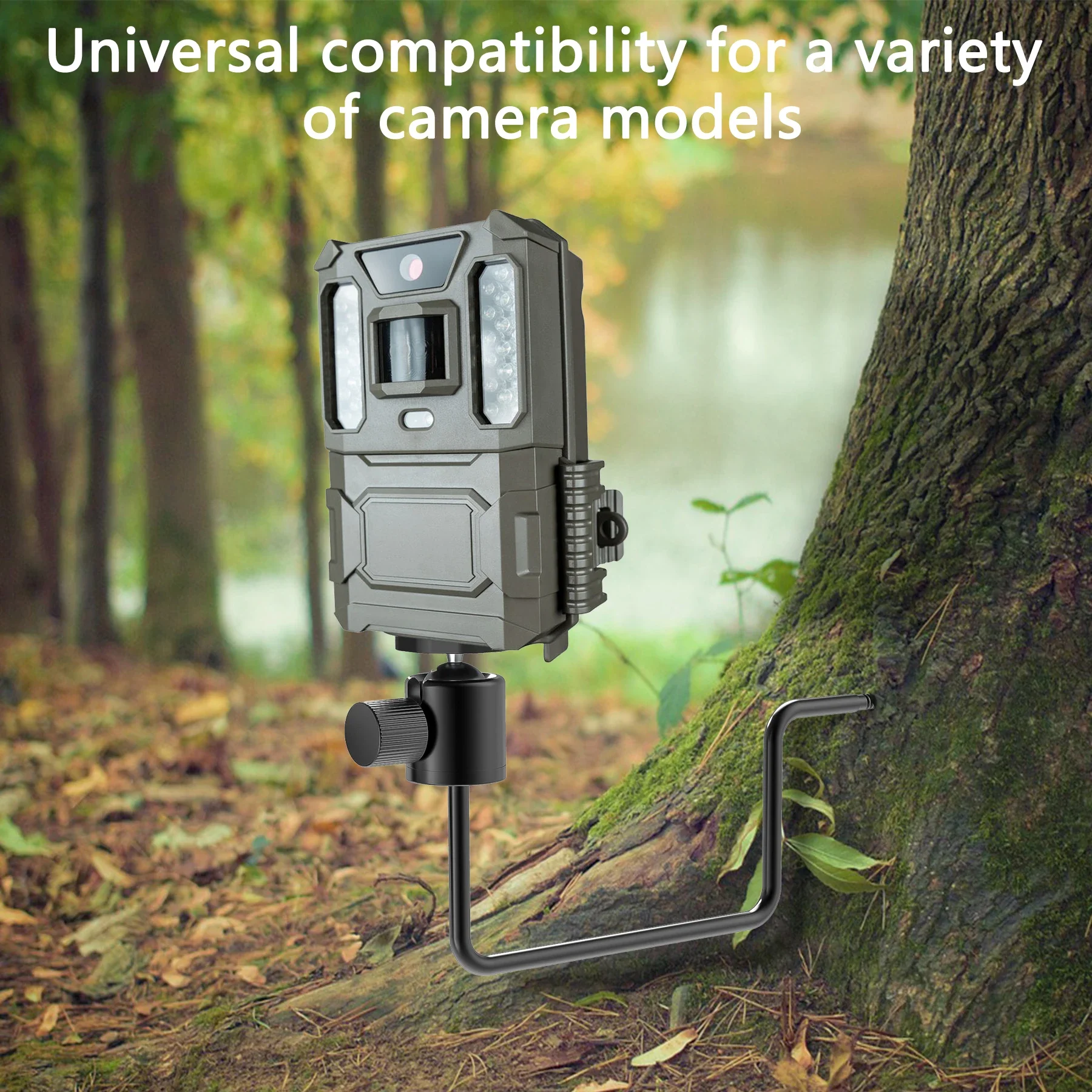 360°Tree Holder Aluminum Bracket mount for Trail Hunting Game Camere solar panel