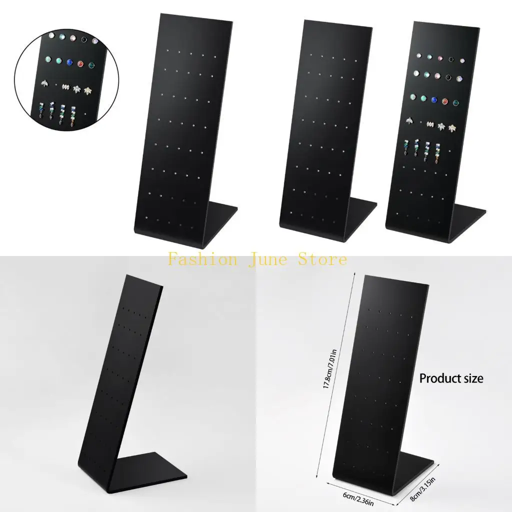 N5KA Practical Acrylic Nose Lip Display Rack Jewelry Display Rack with Various Hole Option for Retail or Home Use