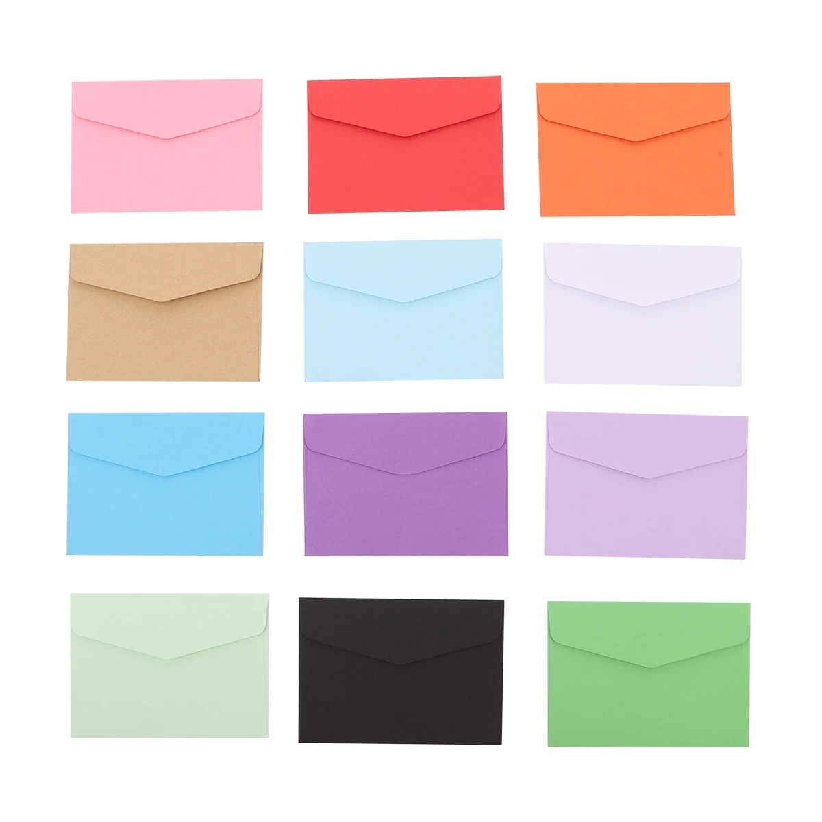 

120 Pcs Colorful Envelopes Mini Small Greeting Card Message Letter Storage Paper Business Cards Gift Wrapping Wedding Party