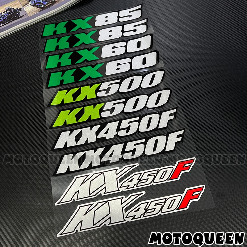 

For Kawasaki KX 450F 500 60 85 KX450F KX500 KX60 KX85 Sticker Motorcycle Fuel Tank Pad Side Reflective Label Decals Stickers