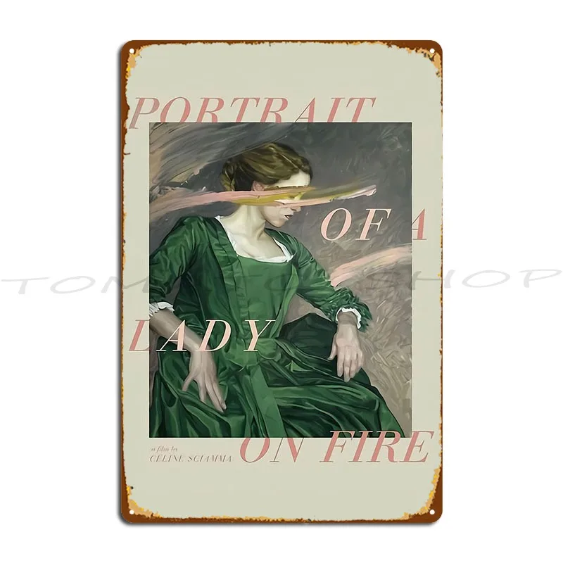 Potrait Of A Lady Metal Sign Club Create Bar Design Designer Tin Sign Poster