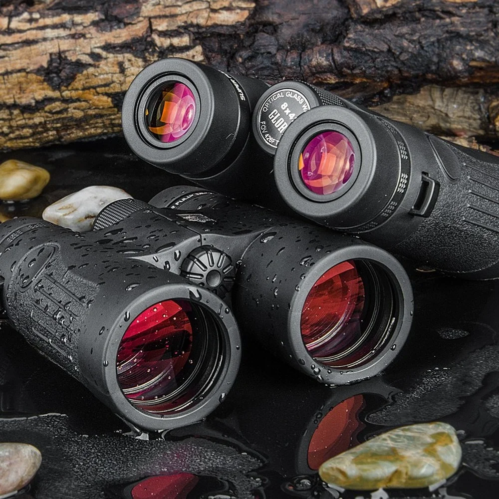 HD Binoculars 8x42 10x42 SMC Phase Film BAK4 Nitrogen-filled Waterproof for Hunting Camping Equipment Outdoor Sports