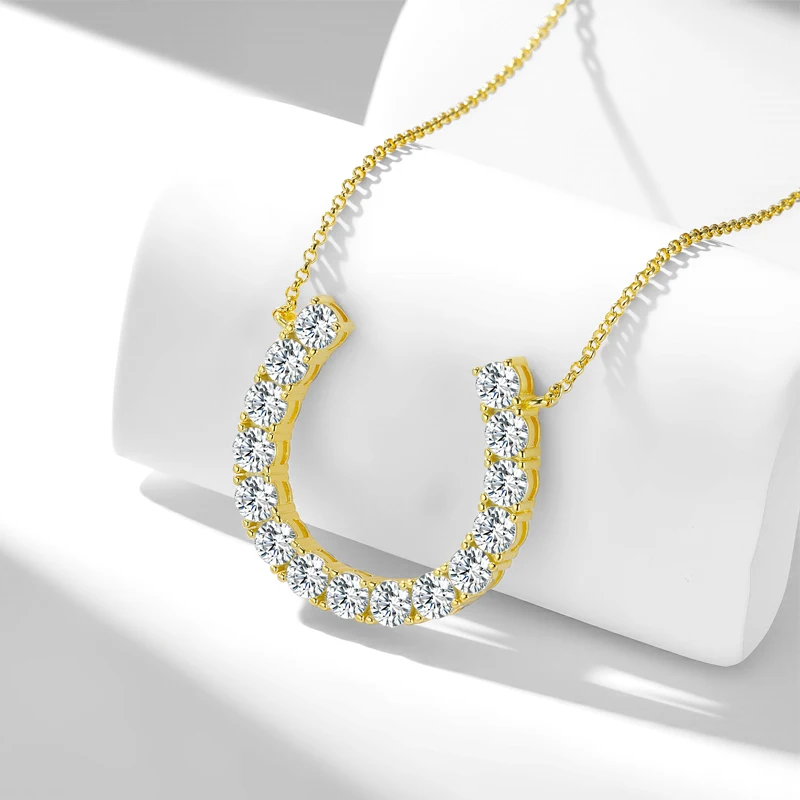 925 الفضة 4 مويسانيتي مزاجه كلاسيكي بسيط أزياء الرجال والنساء زوجين قلادة سلسلة الترقوة #2