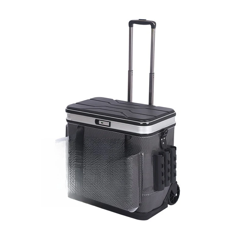 

Multifunctional tie rod bucket Deepening belt wheel Hard cover Fish guard bucket with separate liner storage box