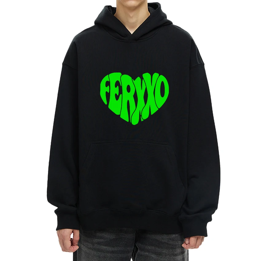 Feid ferxxo liebe grafiken harajuku hoodie 2024 männer frauen vintage hip hop streetwear unisex lässig fleece langarm sweatshirt