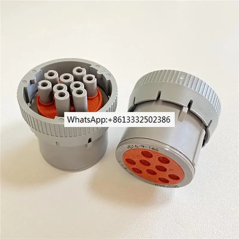 

2PCS HD16-9-16S/Round gray 9-hole/Diagnostic plug