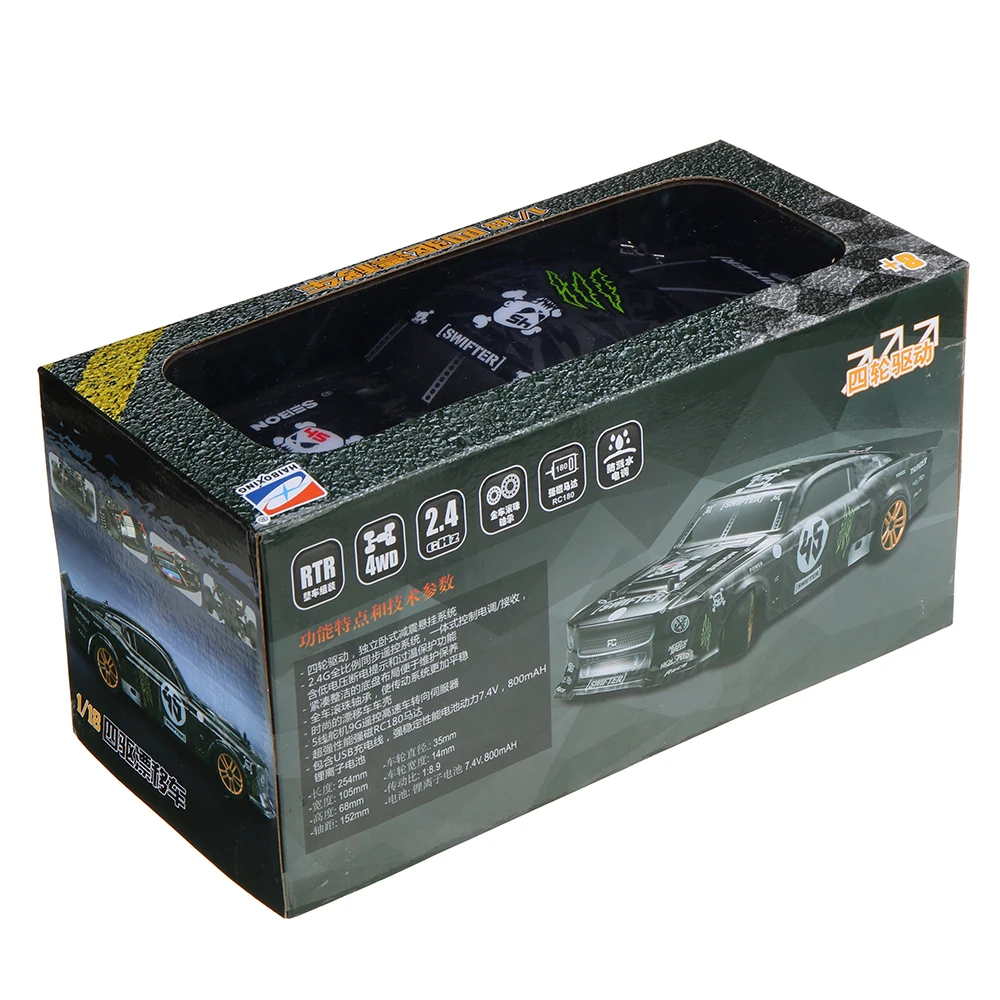 HBX 2195 1/18 2.4G 4WD escovado RC Car Drift RTR Modelos de veículos de controle proporcional completo