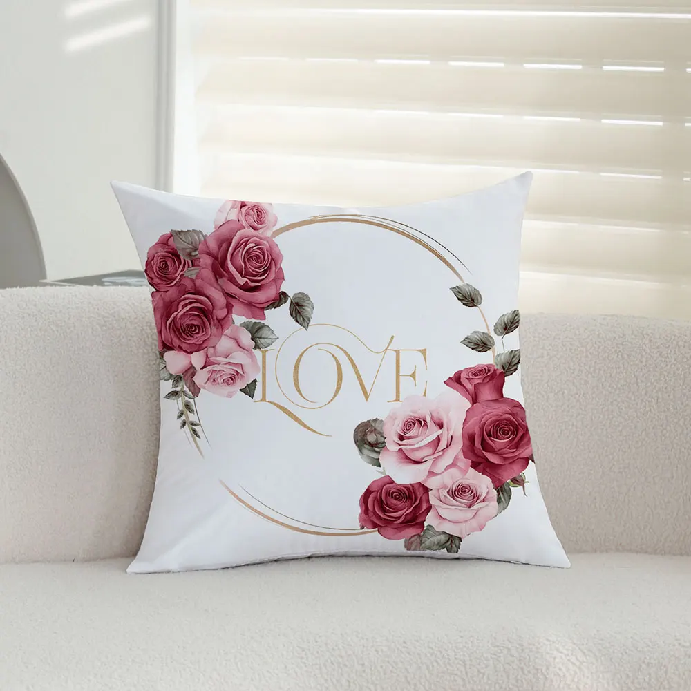 Wedding Gift Pillow Covers Set Of 2, 18x18 Inch Decorative Cushion Covers For Mother’S Day, Living Room Sofa Couch Pillowcase