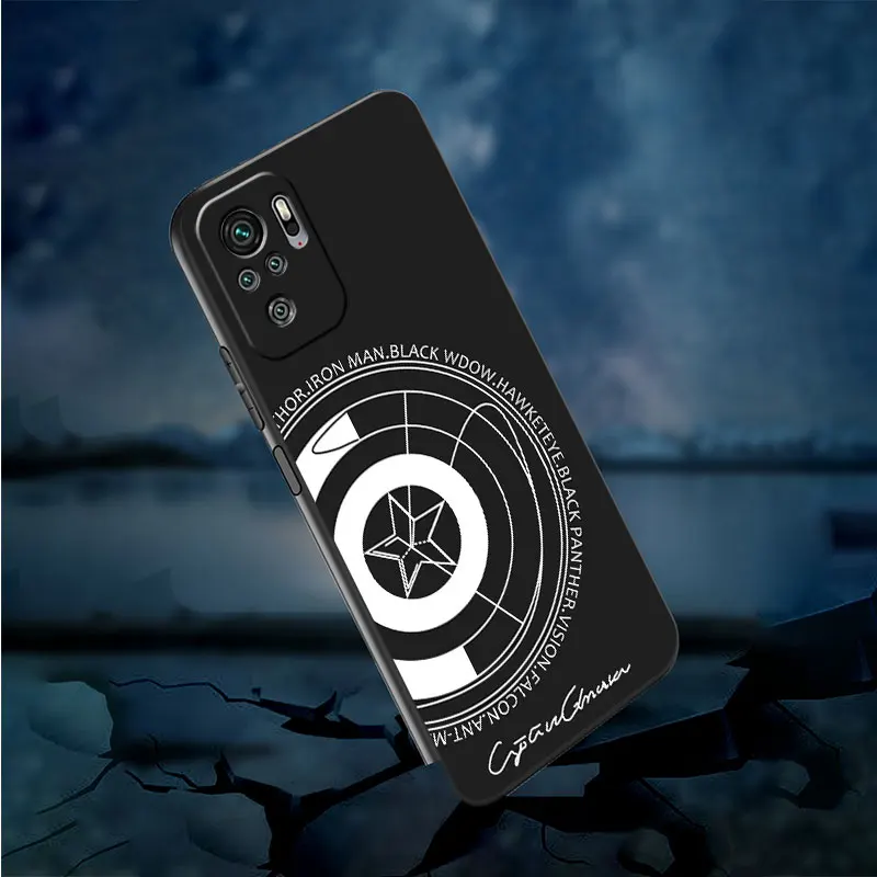 phone cases for Xiaomi Redmi Note 11 10S 9 Pro 7 8T 12 5G 12S 13Pro Plus 9S 10 5G Black funda coque Marvel Skull Venom Punishers