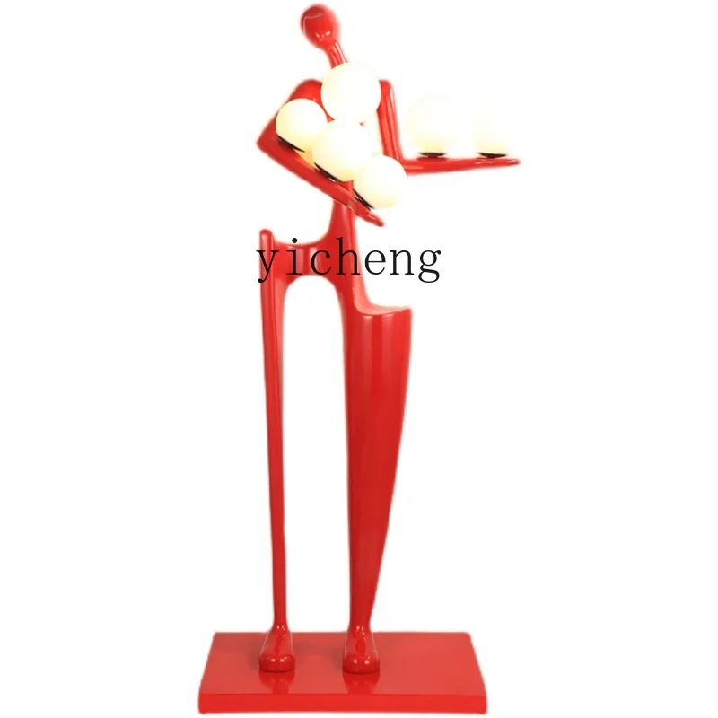 

ZC Living Room Sculpture Humanoid Lamp Shopping Mall Exhibition Hall Hotel Lobby Resin Decorations Floor Lamps