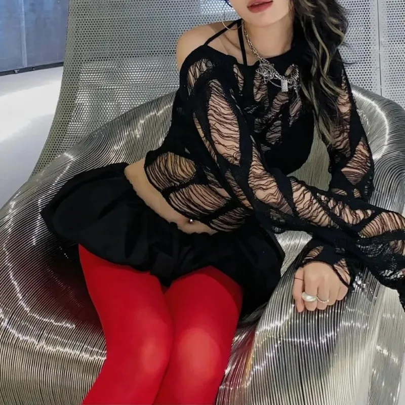 Toucheart collants Leggings moulante Sexy rouge voir à travers la Lingerie Femme collants été nouveau mince dentelle bas Femme Lingerie