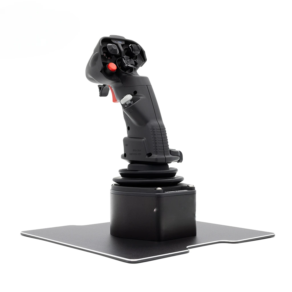 Metal base flight simulator joystick