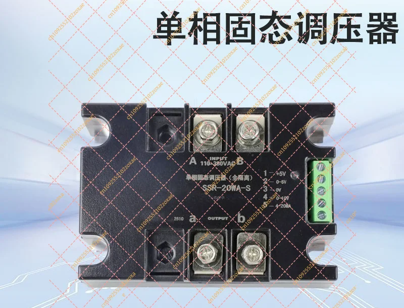 Single-phase solid-state voltage regulator thyristor voltage regulator module 100ASSR-100WA-H can be connected to 4-20MA