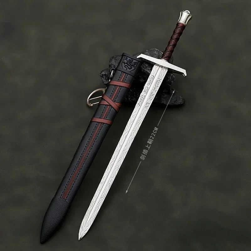 Espada Pendragon de Arthur, Katana Medieval samurái, modelo periférico, cuchillo de mariposa, Melee, acción de Anime, regalo de cumpleaños,