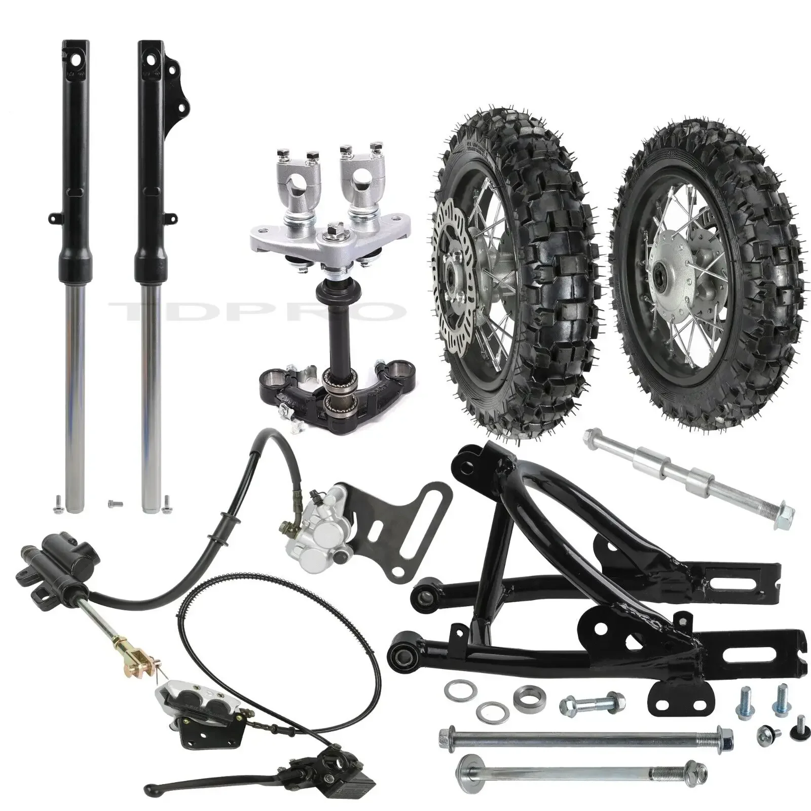 

Front Fork 2.50-10 3.00-10 Wheels Disc Brake &Swing Arm Kit XR CRF50 TTR50 PW50