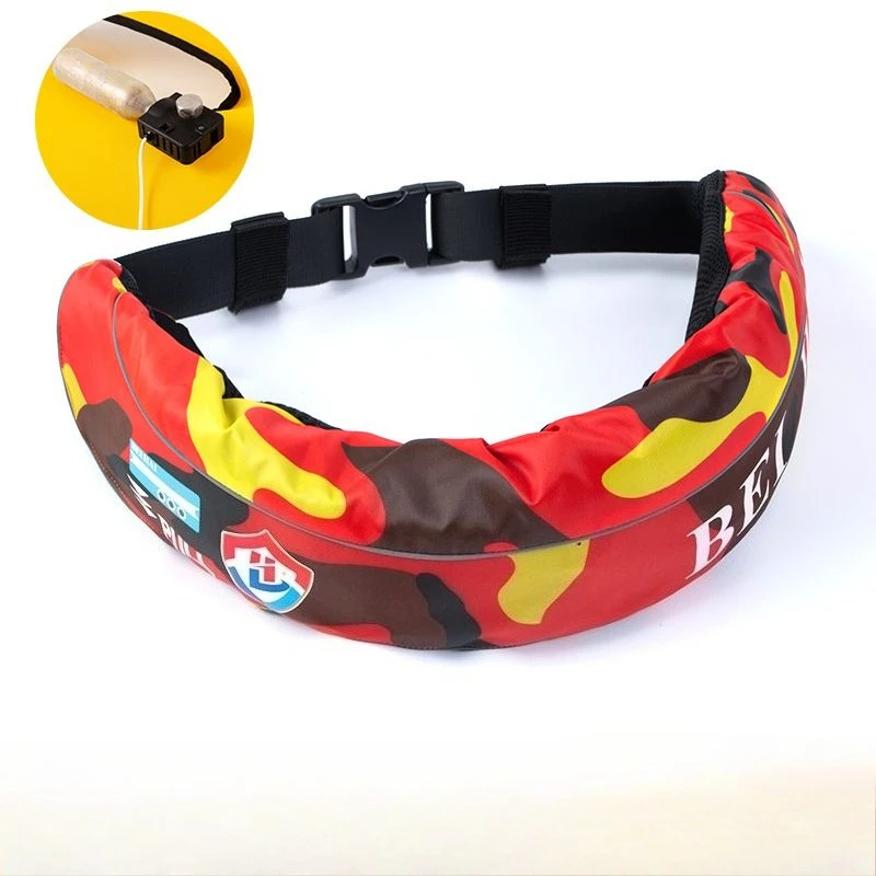 Adult Fishing Lifesaving Waist Belt Safety Life Jacket Professional Automatic Inflatable Lifesaver Portable Swimming Buoyancy
