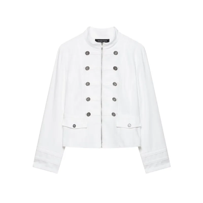 

Women's Zipper Jacket New 2026 Spring Autumn Women Simple Long Sleeve High Collar Button Coats Elegant Female Outerwear