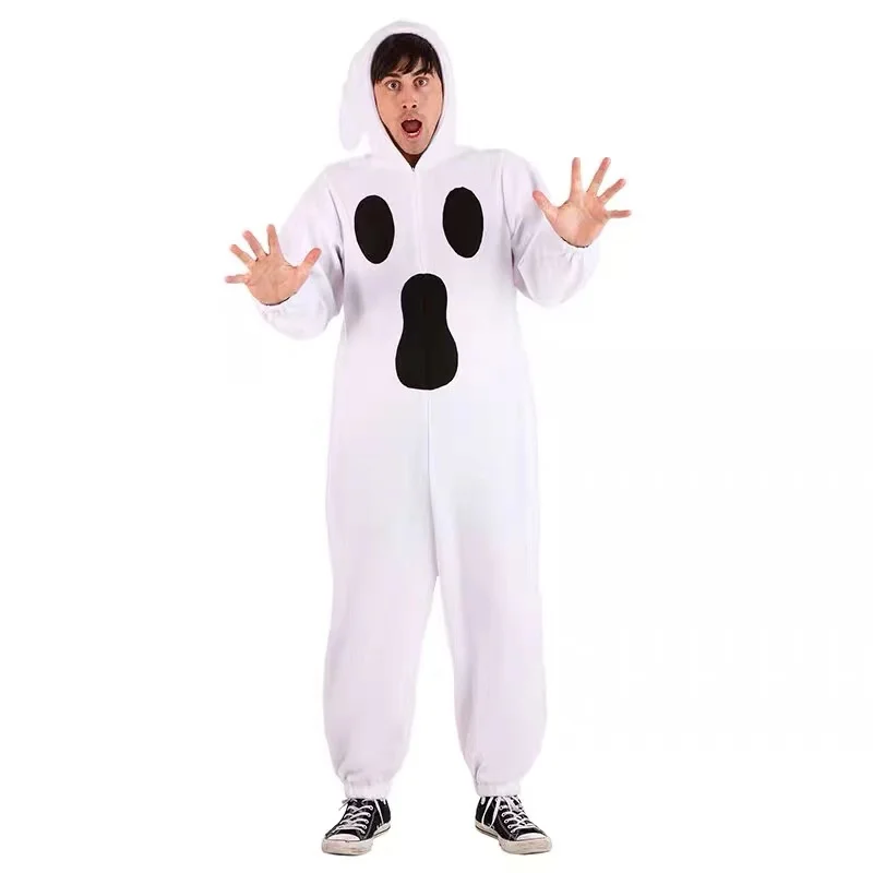 

Ghost Jumpsuit Halloween Carnival Party Cosplay Stage Performance Adult Terrifying Ghost Skeleton Devil Costume anime clothes