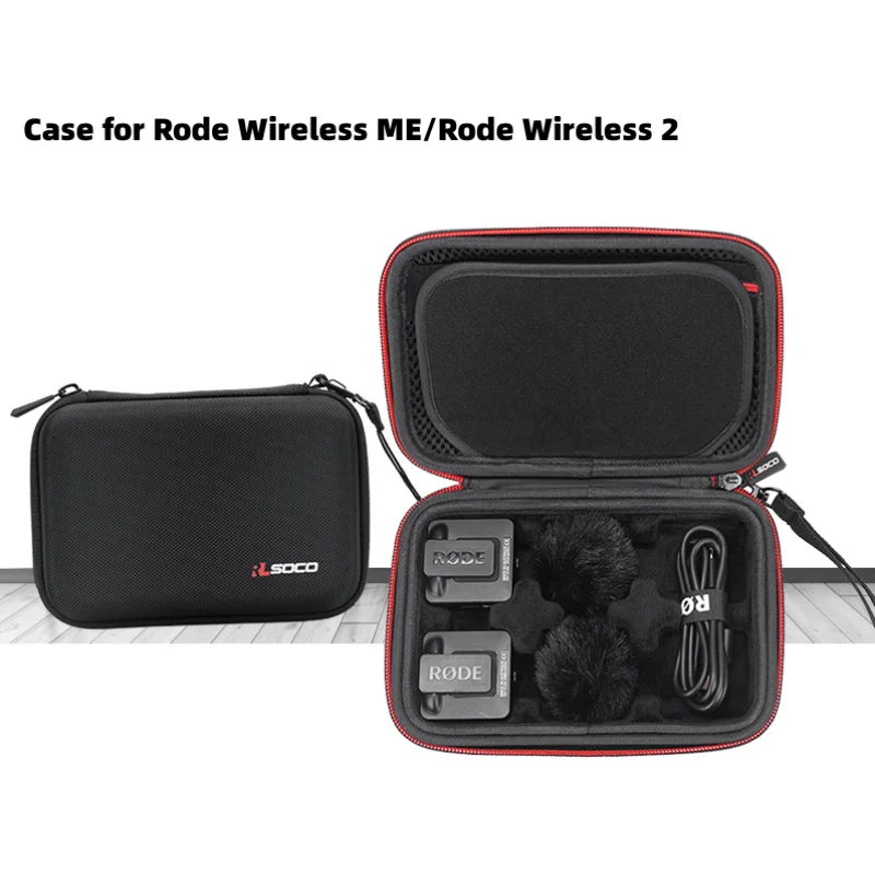 

EVA Hard Case for Rode Wireless ME/Rode Wireless Go II/Wireless GO Wireless Microphone System, Protective Carrying Storage Bag